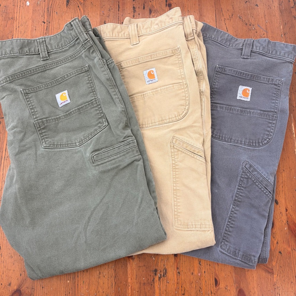 Carhartt Men's Pants Trio - Olive, Khaki, Gray